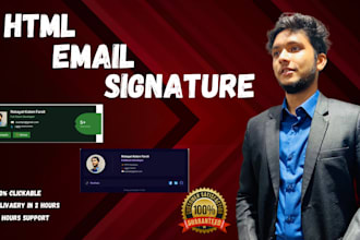 make a clickable HTML email signature for outlook, gmail, etc