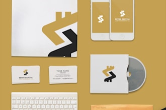 design a serious and professional logo for your business center