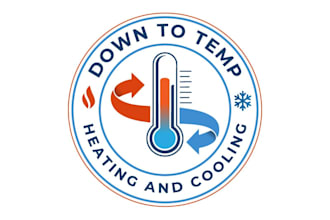 design modern air condition logo for your brand