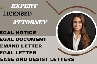 be your online lawyer draft notice letter eviction letter demand cease desist