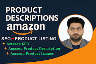 write amazon product description, top amazon SEO listing and images that sells