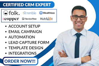 folk keap nimble salesforce wealthbox crm copper servicetitan hubspot automation