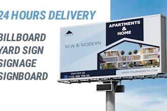 design profession billboard signage or outdoor ad