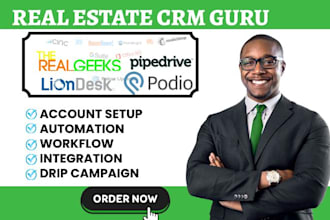 do dealmachine real geeks automation liondesk podio pipedrive zoho crm workflow