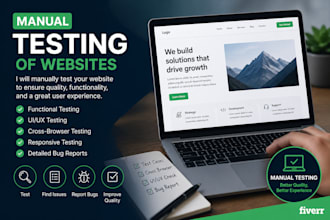 test your website for bugs and usability