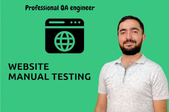 manually test your website for bugs and usability