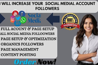 organically increase your social media followers, social media manager