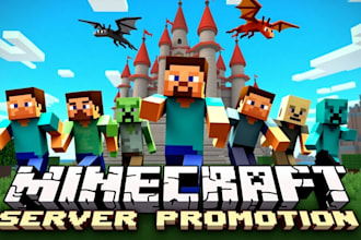 minecraft server promotion, server advertisement to get active players