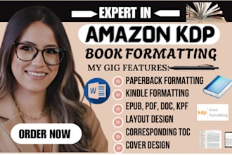 do book formatting paperback formatting kindle format typesetting layout design