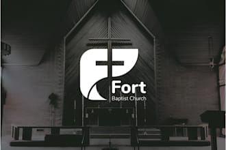 create minimalist church religious christian ministry logo or any graphic design
