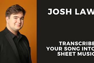transcribe your song into sheet music