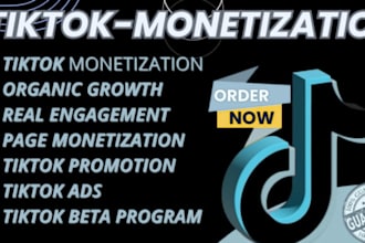do organic  tiktok monetization guaranteed and real followers