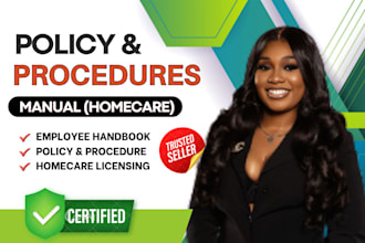 write homecare, healthcare, nemt, employee handbook policy and procedures, ral