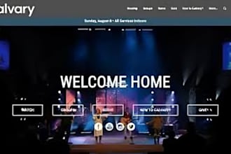 create a modern, responsive church website for your ministry