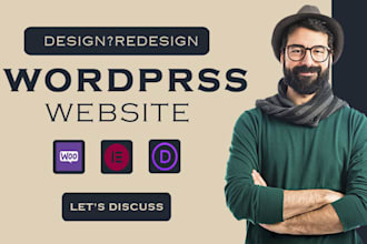 business websites built with wordpress elementor or divi