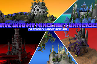 build epic minecraft structures for you