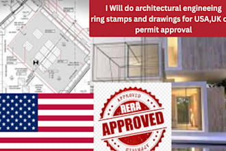 do architectural engineering stamps and drawings for USA, UK