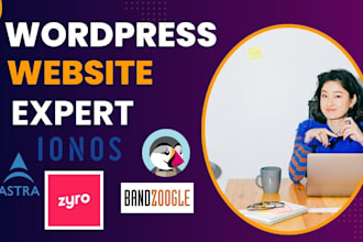 design or redesign your avada, astra, kadence, blocksy, zyro, wp rockect website