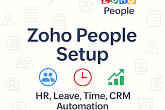 set up zoho people all in one CRM ats HR payroll invoice