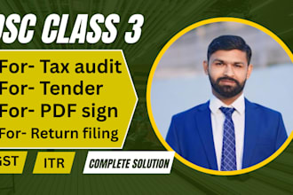 create digital sign for tender filing, tax audit, dgft, PDF