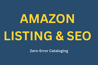 be your expert ecommerce catalogue specialist for shopify and amazon