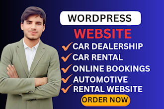 create a car rental and dealership website with booking system