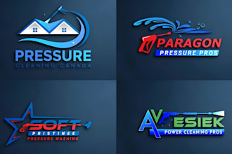 make modern pressure washing power washing and cleaning logo