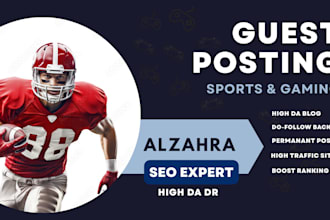 build backlinks via sports, gaming guest post, link insertion on high da sites