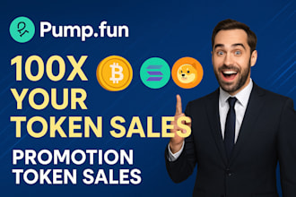 promote your token to raise 80k sol, pump fun, crypto promote to 10x token sales