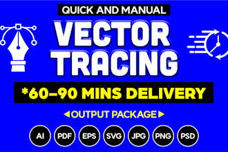 redraw, remake, illustrate, image or logo to vector file
