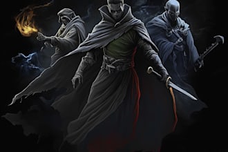 paint great fantasy art and dnd characters for you