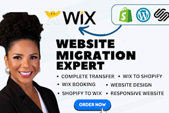 migrate shopify to wix, wix booking, shopify migration, website migration to wix
