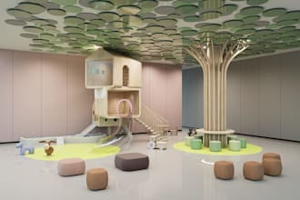 design 2d and 3d nursery, kids room, toddler and play room