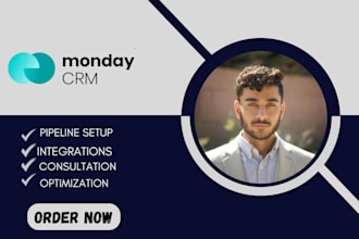 setup monday crm clickup trello moday com automations make com notion template