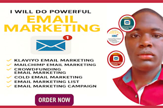 do email marketing, campaigns, automation, klaviyo flows , cold email  ecommerce