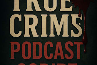 write true crime script, true crime blog, podcast script, true crime youtube