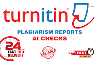 provide urgent plagiarism reports and ai checks for your documents in 2 hours