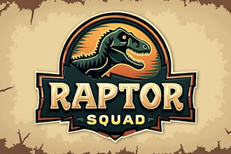 create custom raptor squad logo with unlimited revision