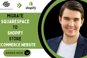 migrate your entire squarespace site to shopify including products blog and page