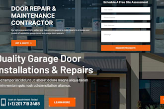 create a website about garage doors for your company