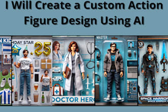 create a custom action figure design using ai