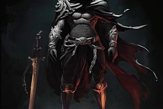draw and design your dnd , dark dnd character npcs