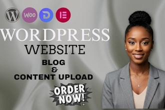design wordpress website blog restaurant or grocery website with elementor