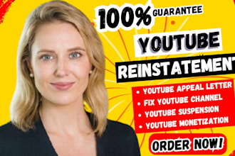 reinstate suspended youtube channel  recover monetization suspension appeal