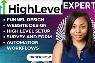 set up ghi, gohighlevel workflows, automations, sales funnel, website, chatbot