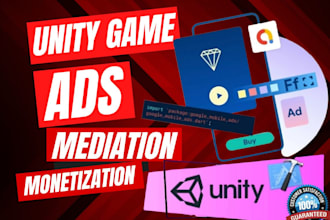 integrate admob, topon, ironsource, applovin or any ads sdk in unity