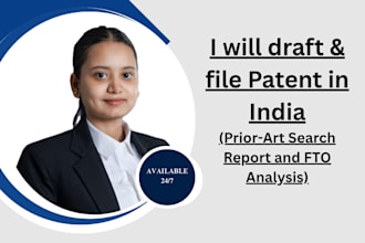 draft and file patent application in india