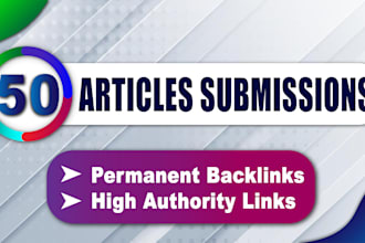create 50 article submission manual backlinks super fast
