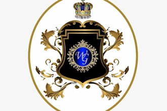 design luxury heraldic coat of arms family crests logo