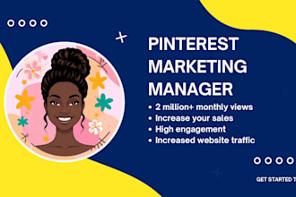 manage pinterest, create seo optimized pins and boards and grow business